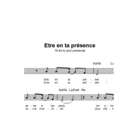 Etre en ta présence - Noel Richards